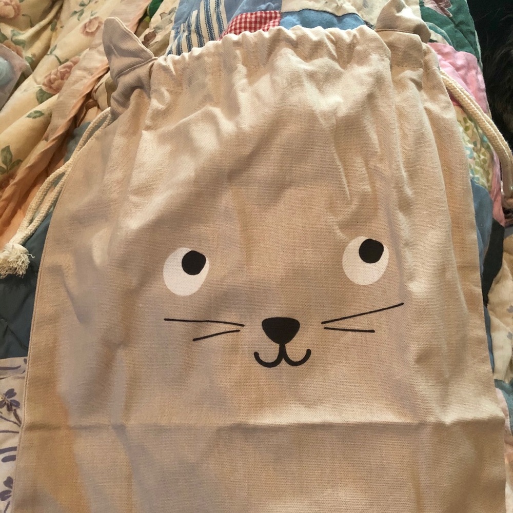 Small rabbit bag for storage - new